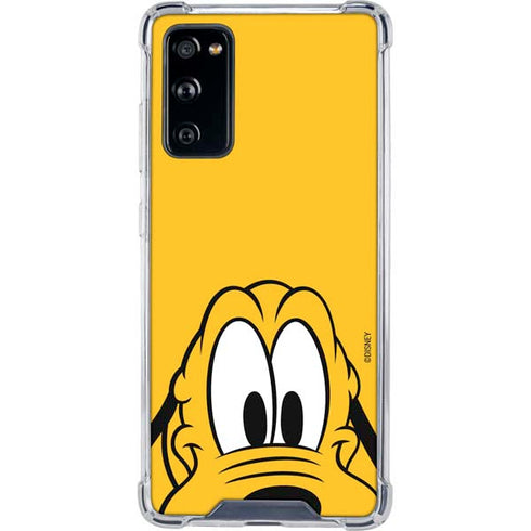 Disney Friends Pluto Up Close Galaxy S20 FE Clear Case